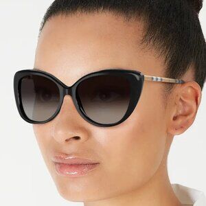Burberry Cat Eye Check Sunglasses 54mm BE4407F